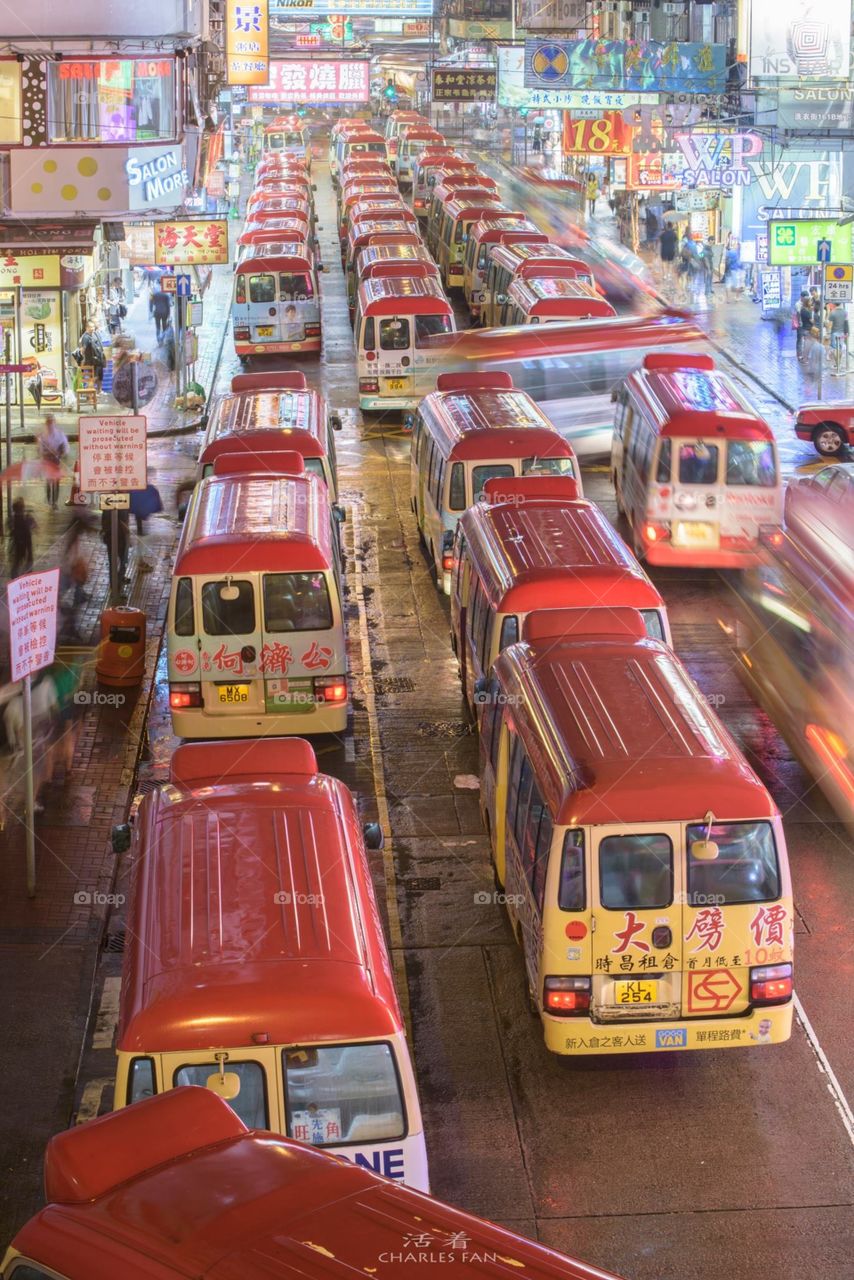 Mini bus in Hong Kong 