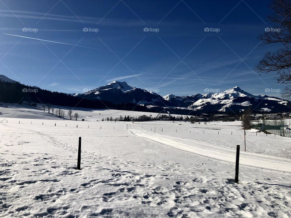 Alpine landscape in Tirol Austria 