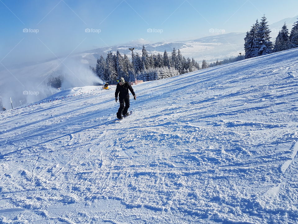 snowboarding