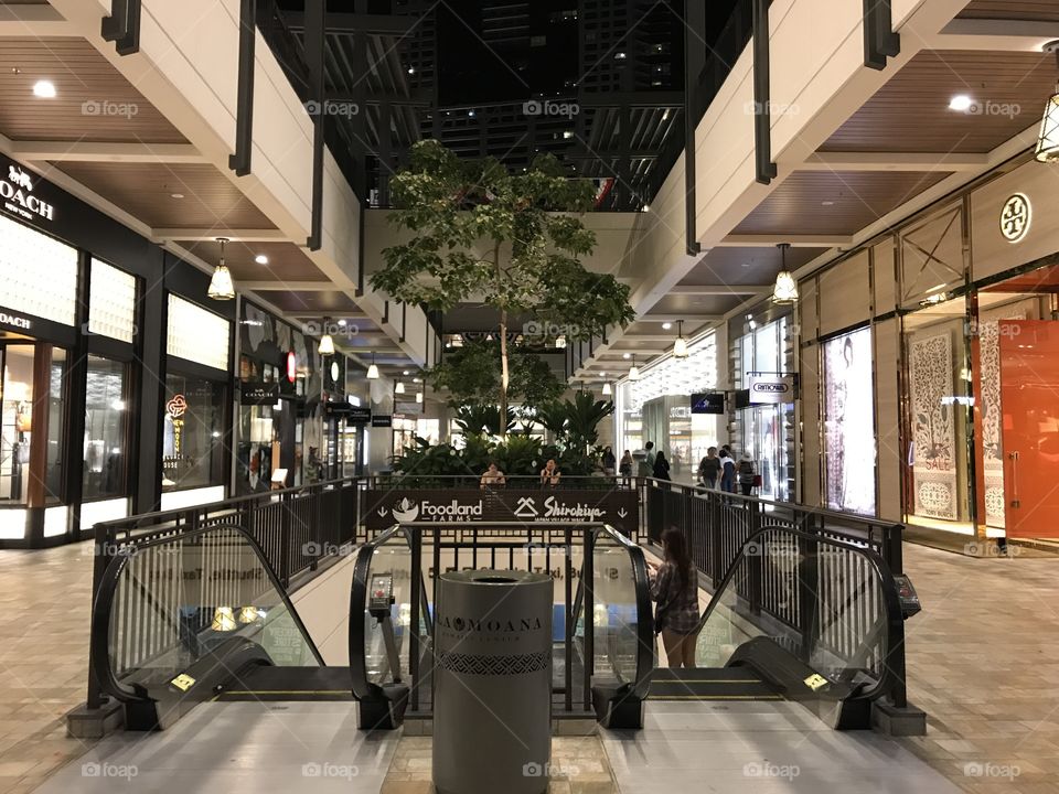 Nice shopping mall at Honolulu Hawaii
