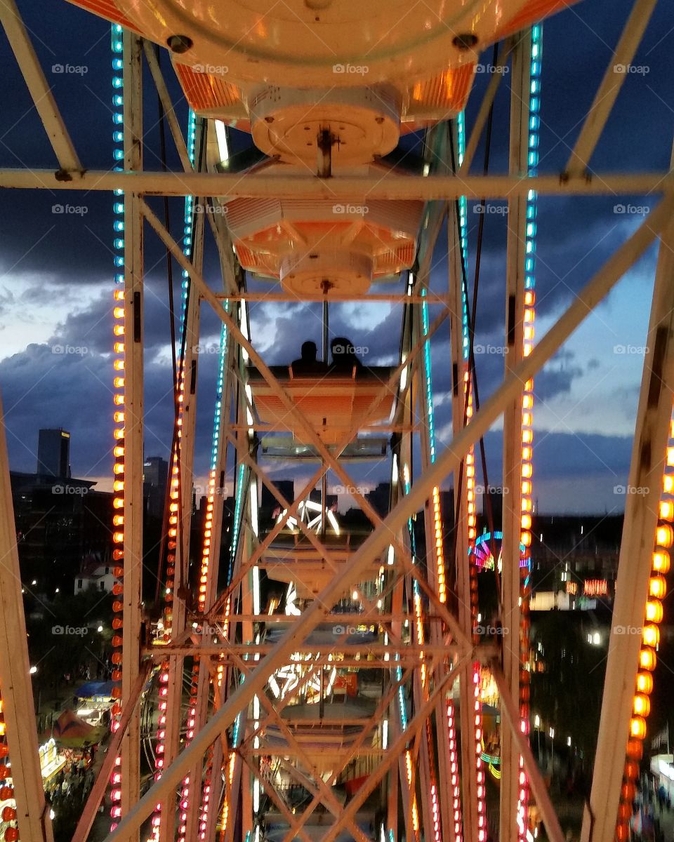On Ferris Wheel Sunset