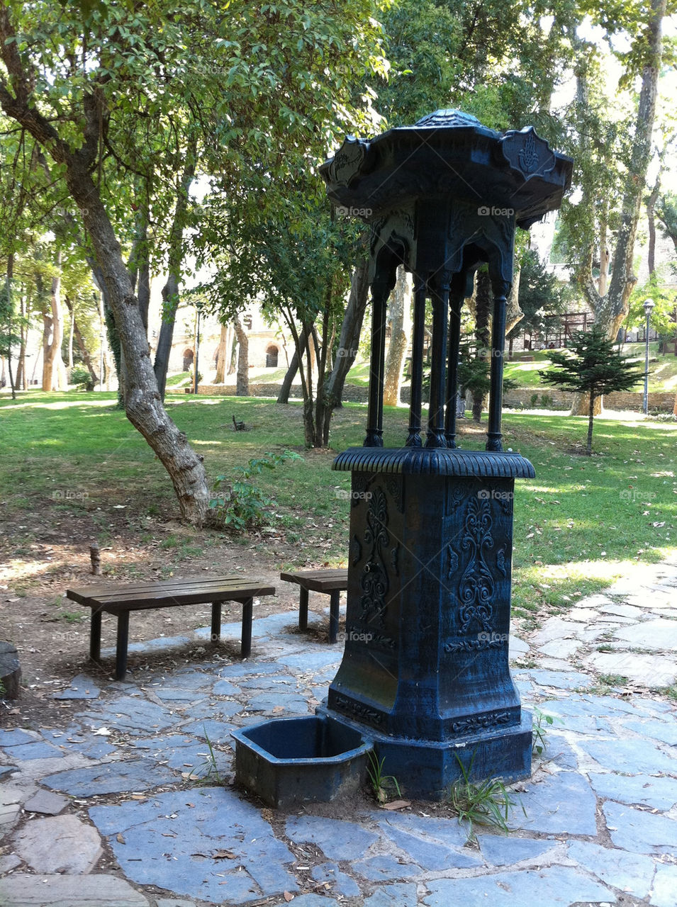 garden tree park fountain by kuzeytac