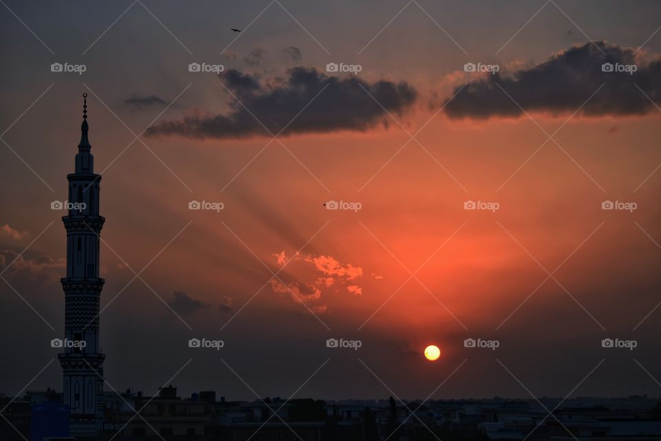 Glorious Sunset. 

View from my home in Islamabad, Pakistan.