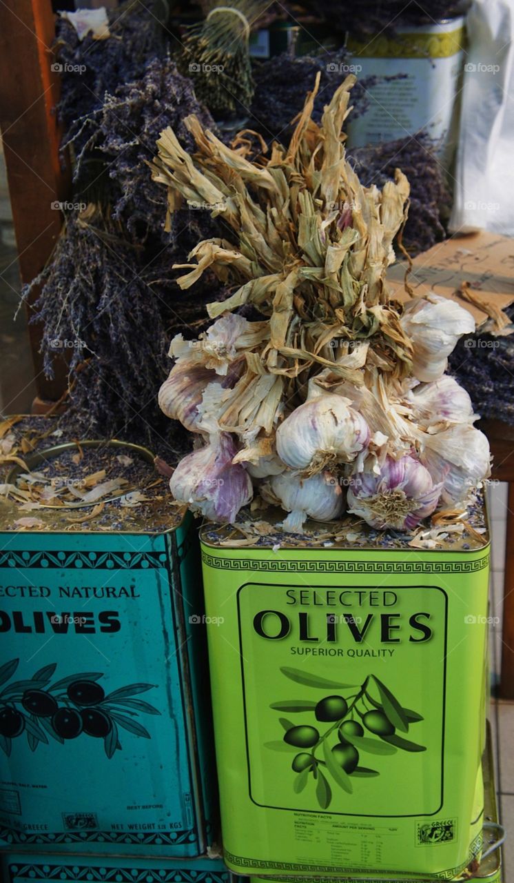 Garlic & lavender & olive oil