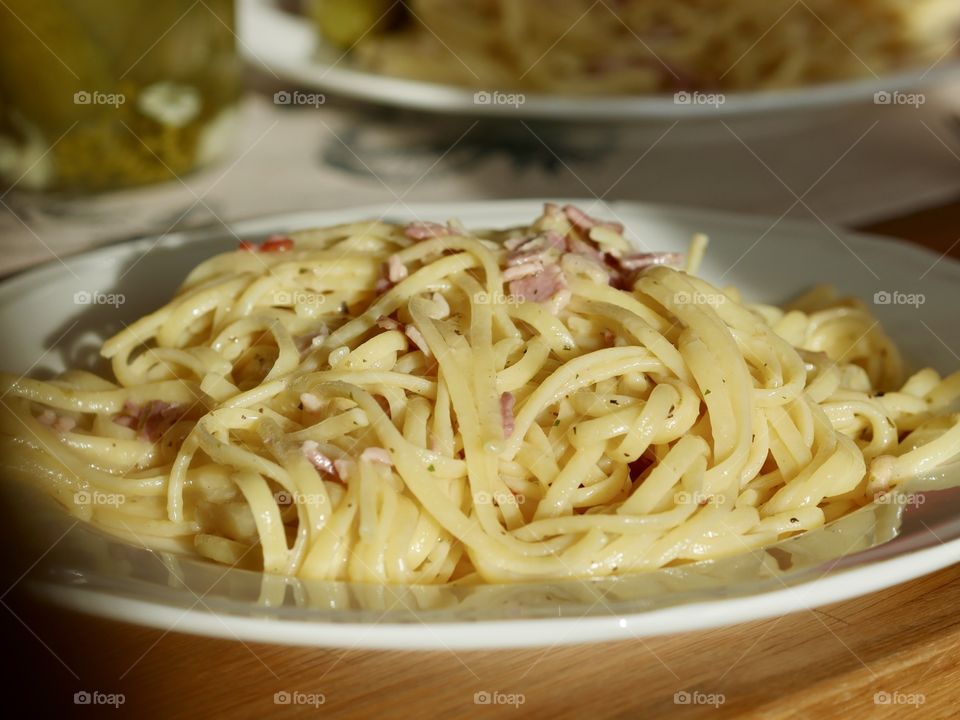 Pasta linguine dish
