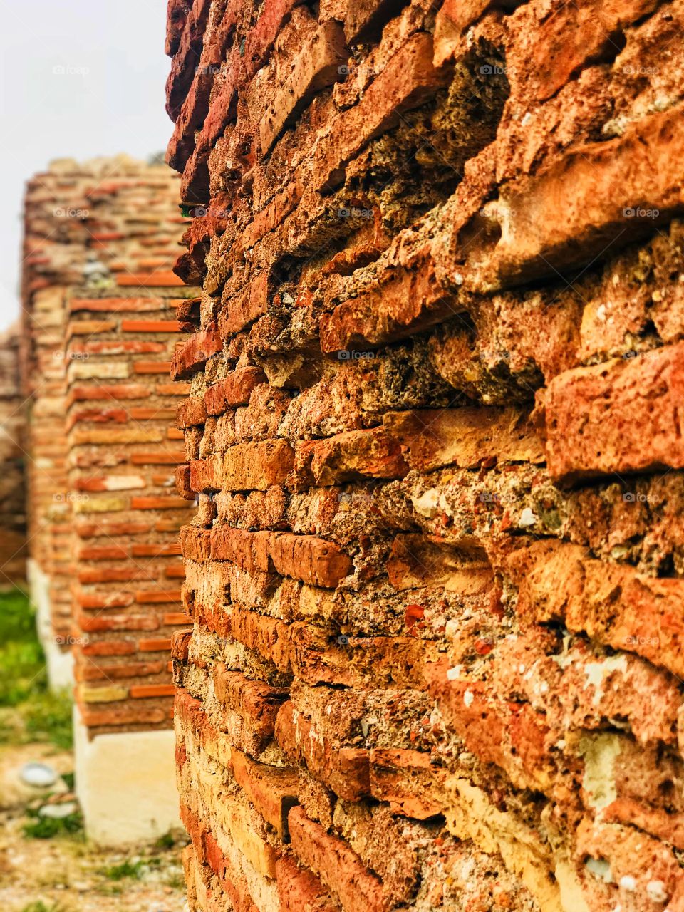 wall of a old church
