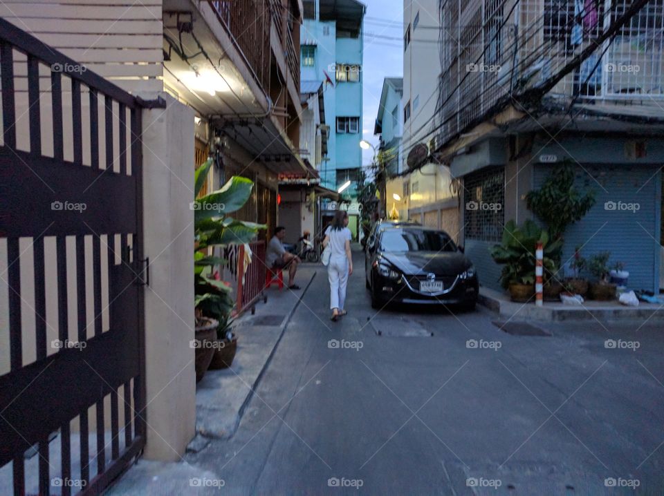 An alley in bangkok