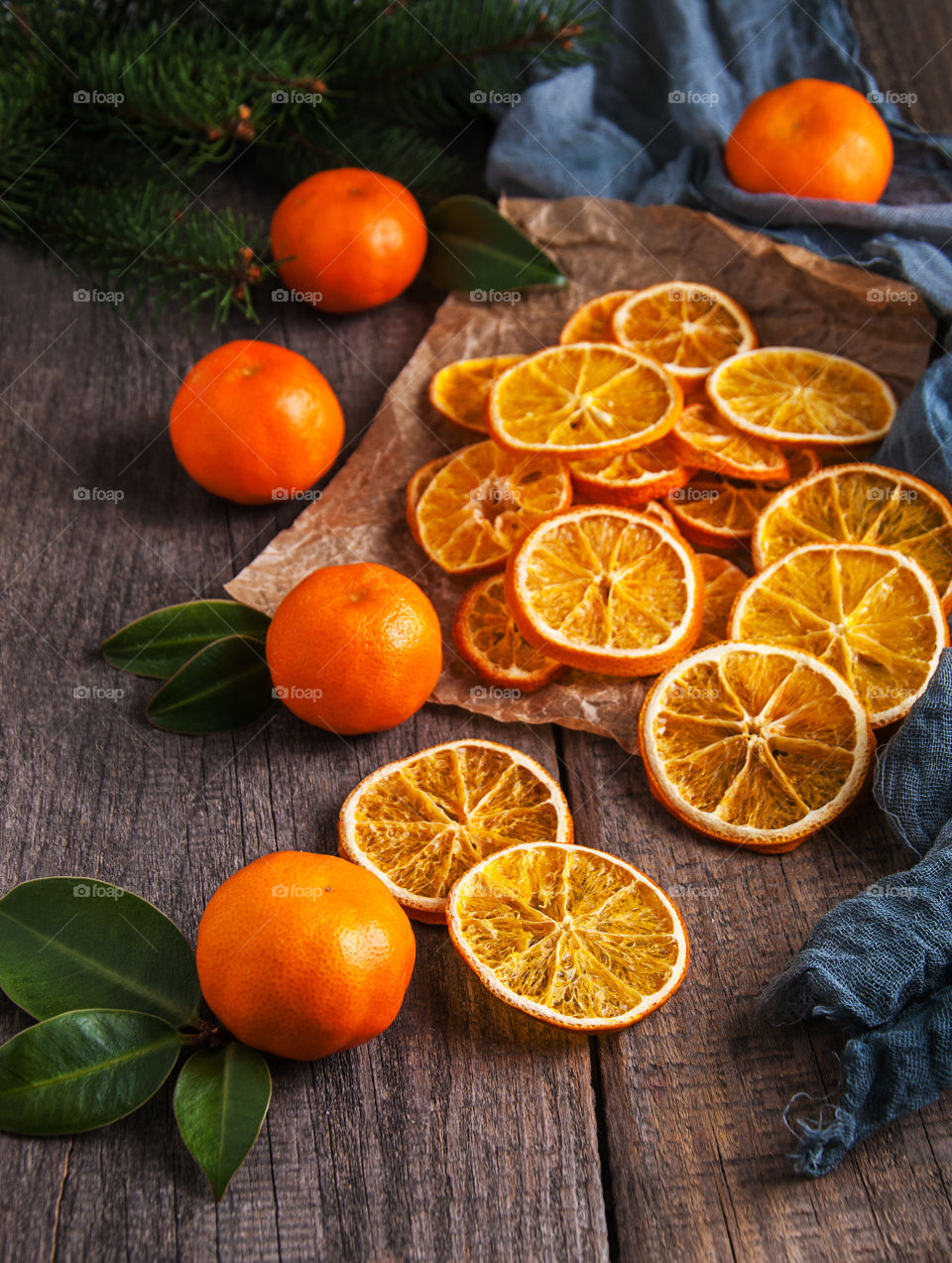 Dried oranges