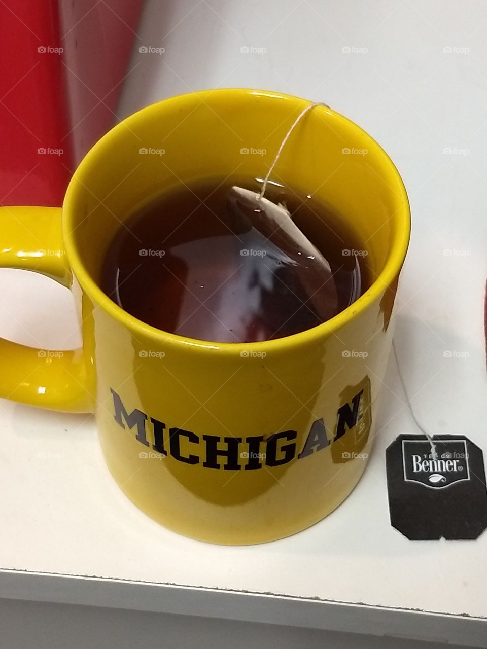 University of Michigan mug with Bennet tea
