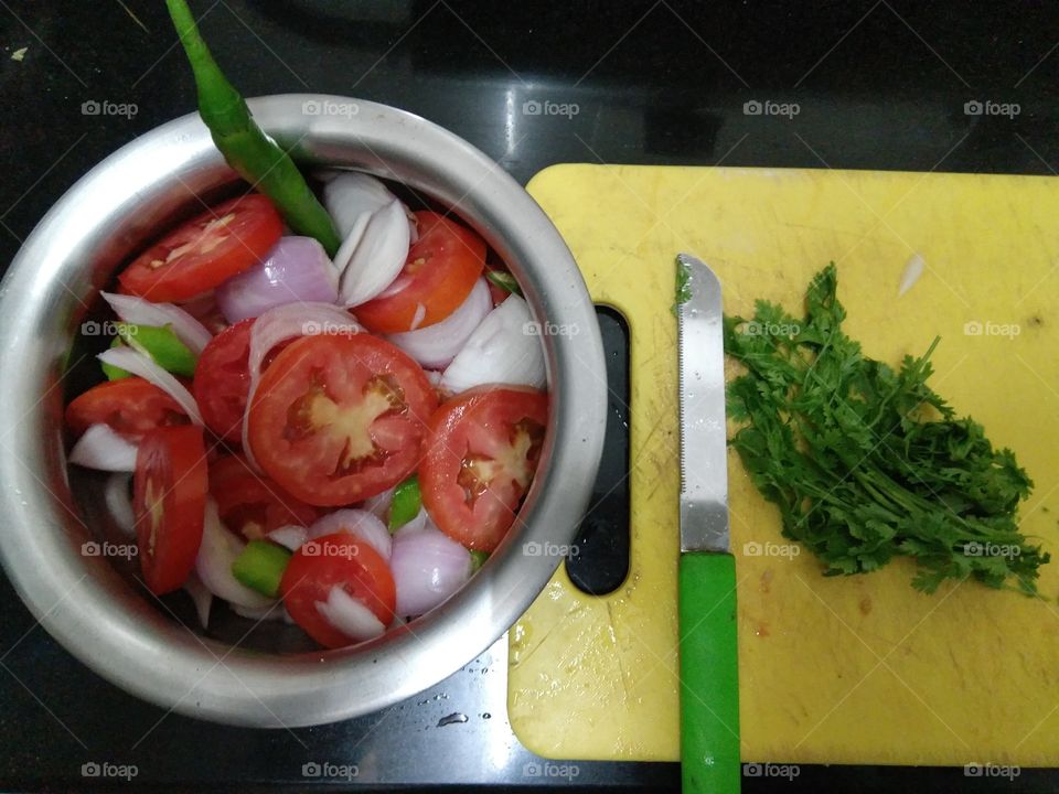 every day salad Indian kitchen #getty