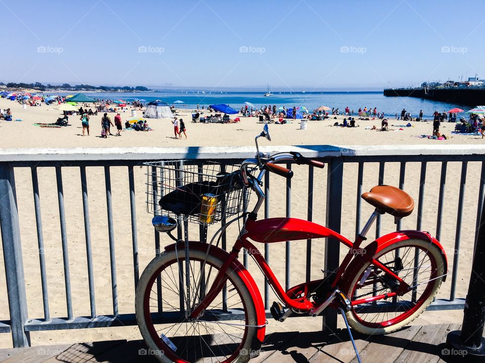 Red bicycle 