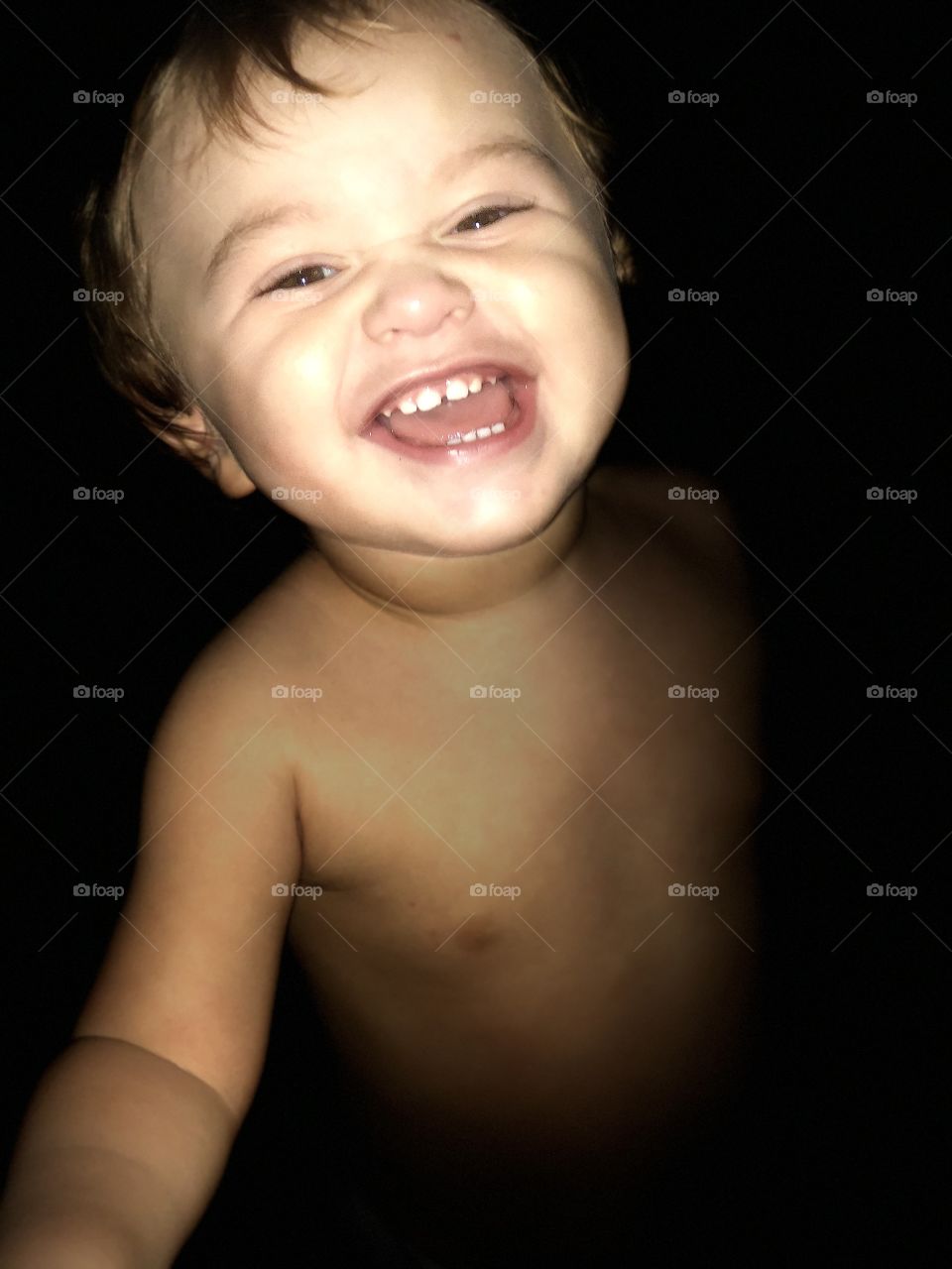 Happy little boy
