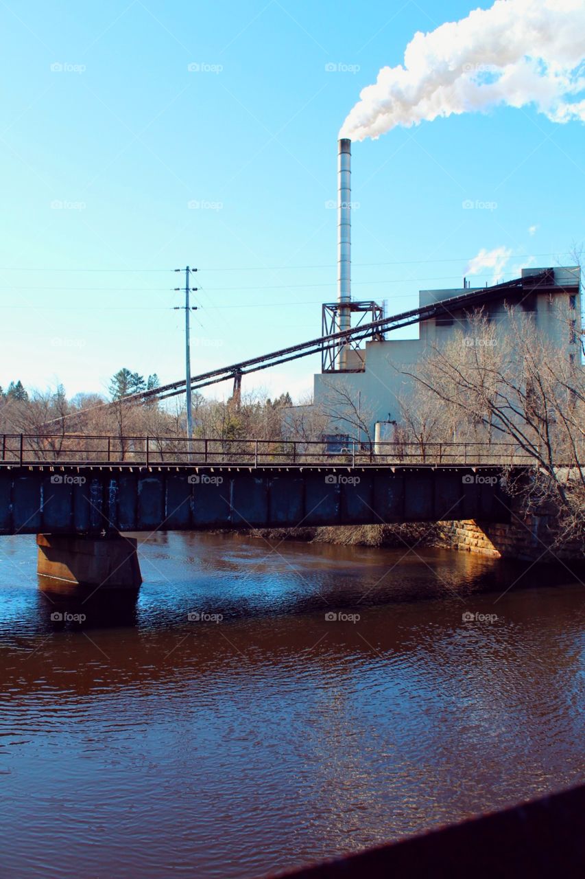 Steam pipe paper mill