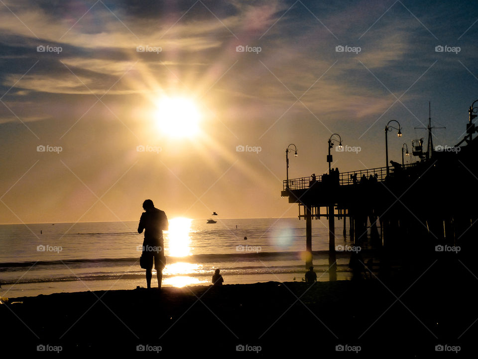 Sunset Santa Monica Pier