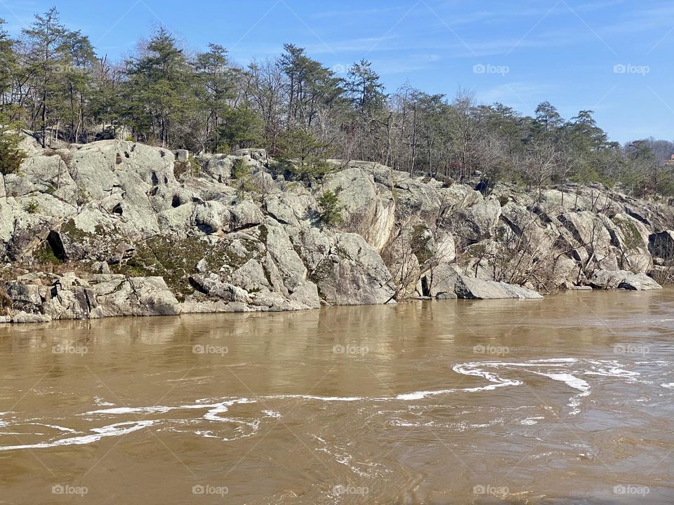 The Potomac River after heavy spring rains
