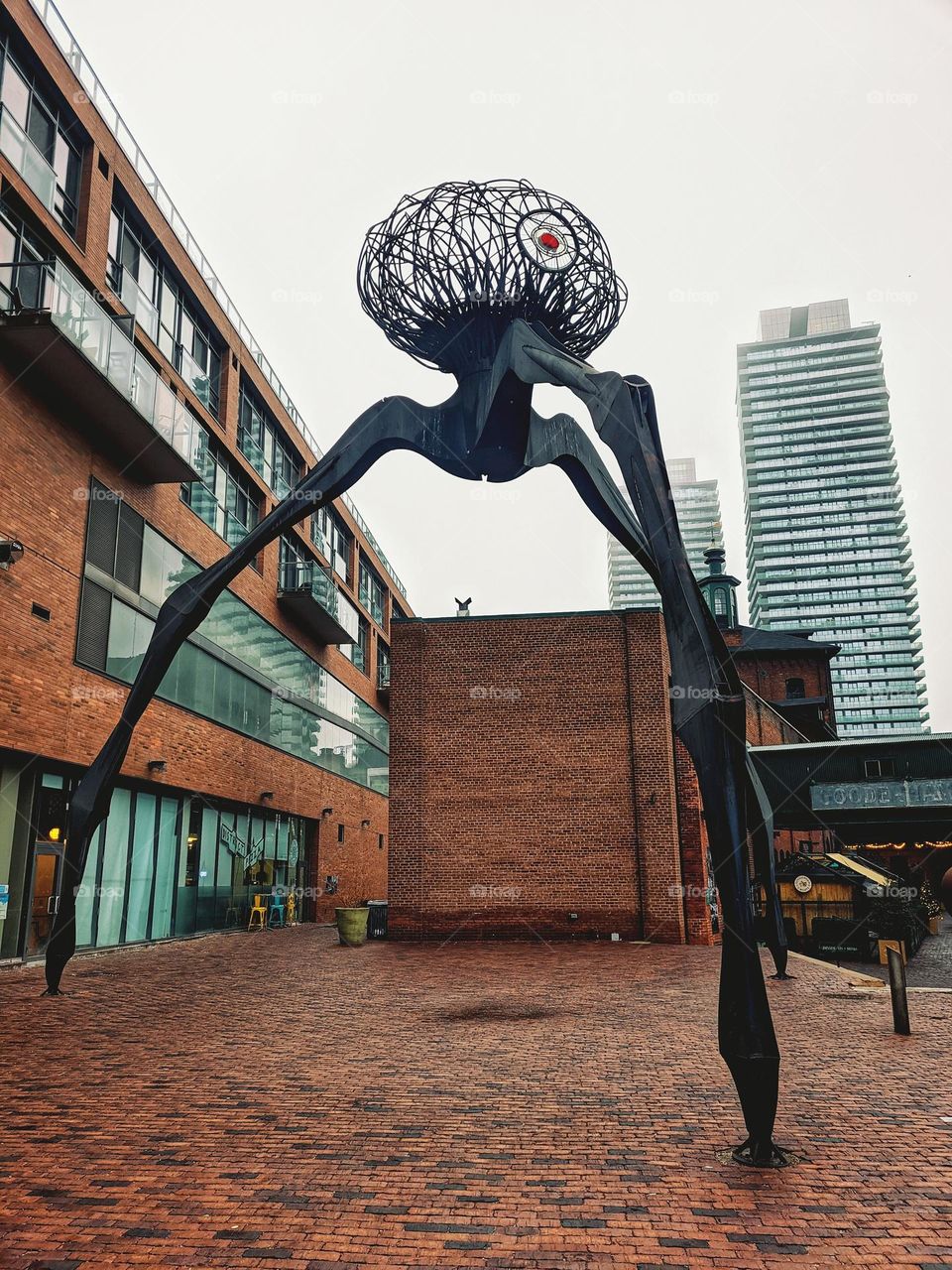 Toronto,  Canada. Urban City, Street,  view. Traffic. Modern architecture.  Landmark