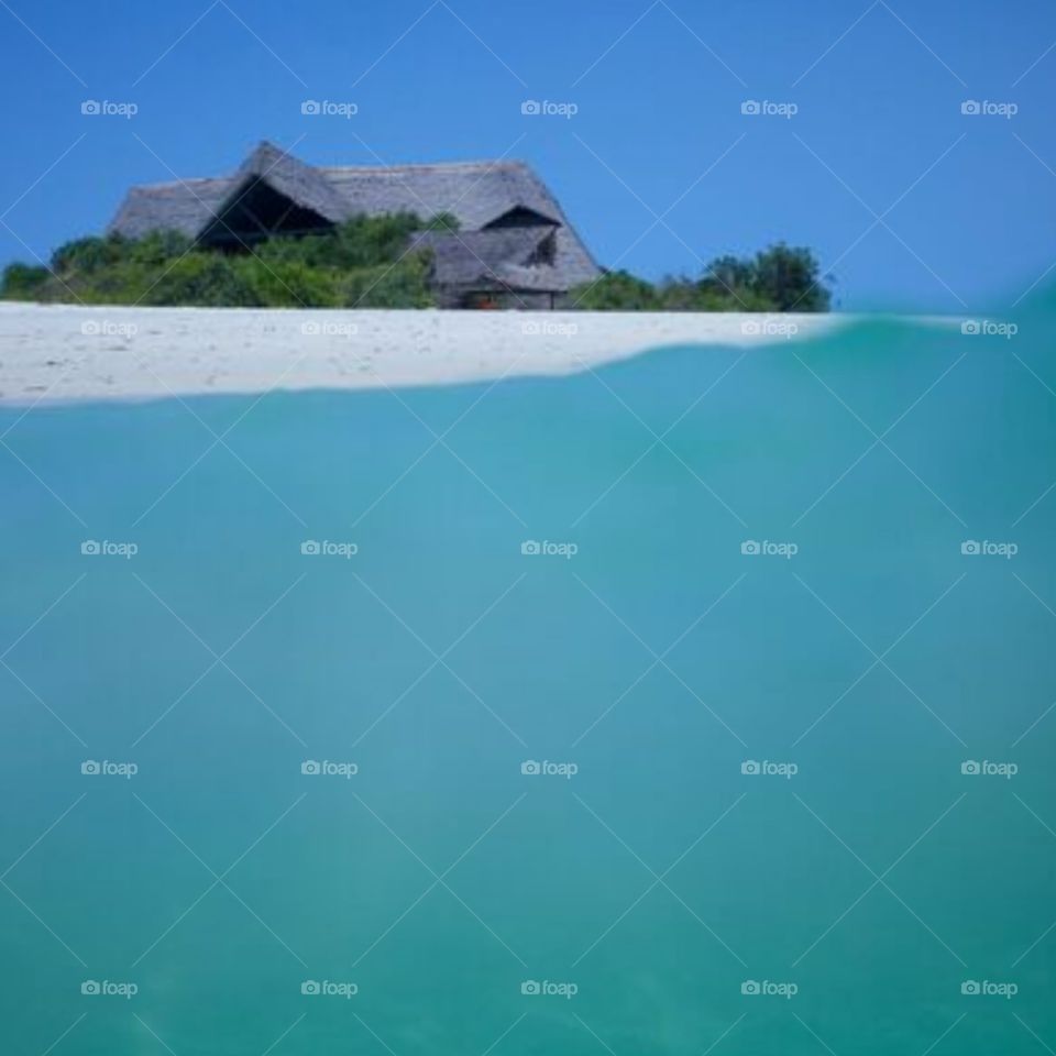 Reslagon island in Tanzania