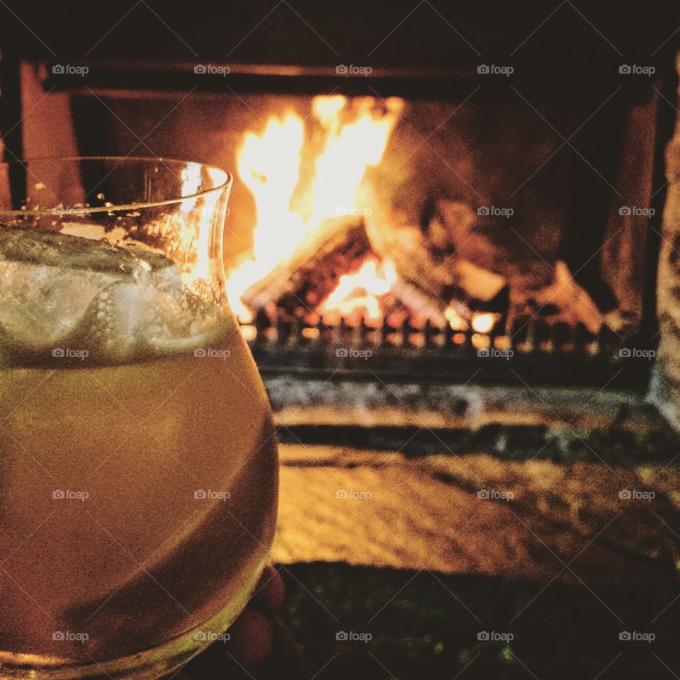 Whisky and a fire