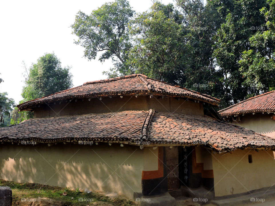 Mud house of an Indian village