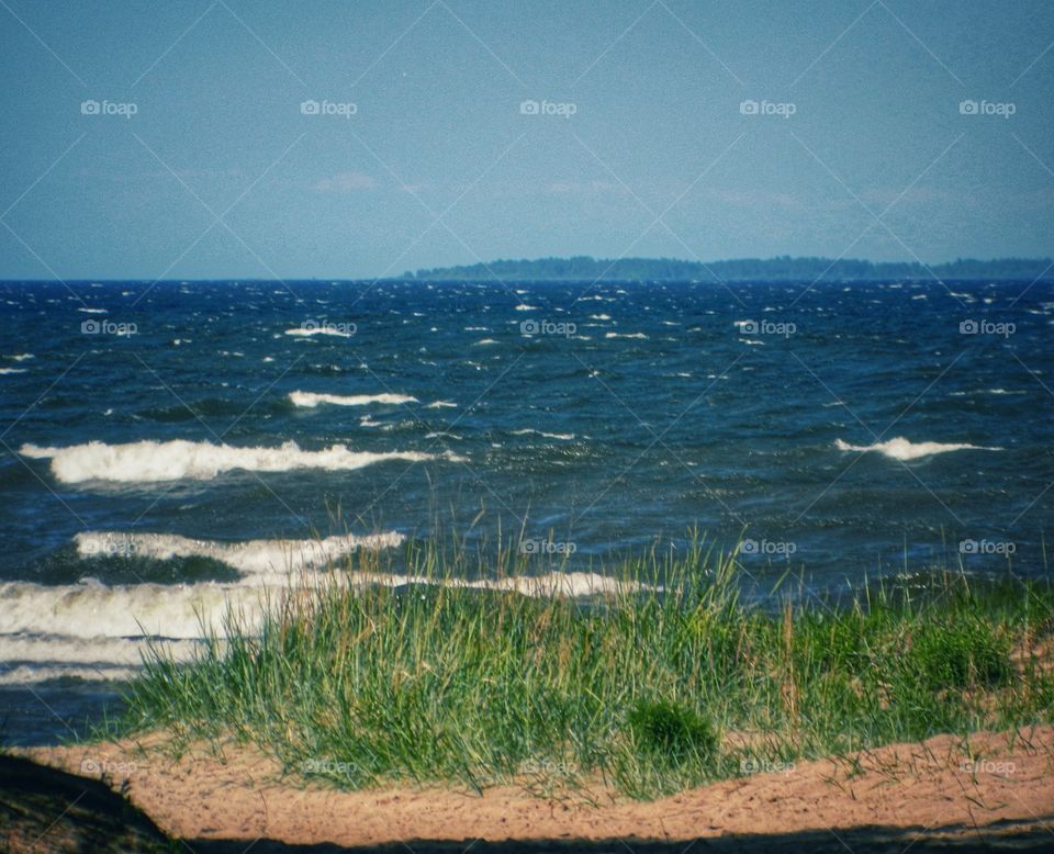 Beach in the spring