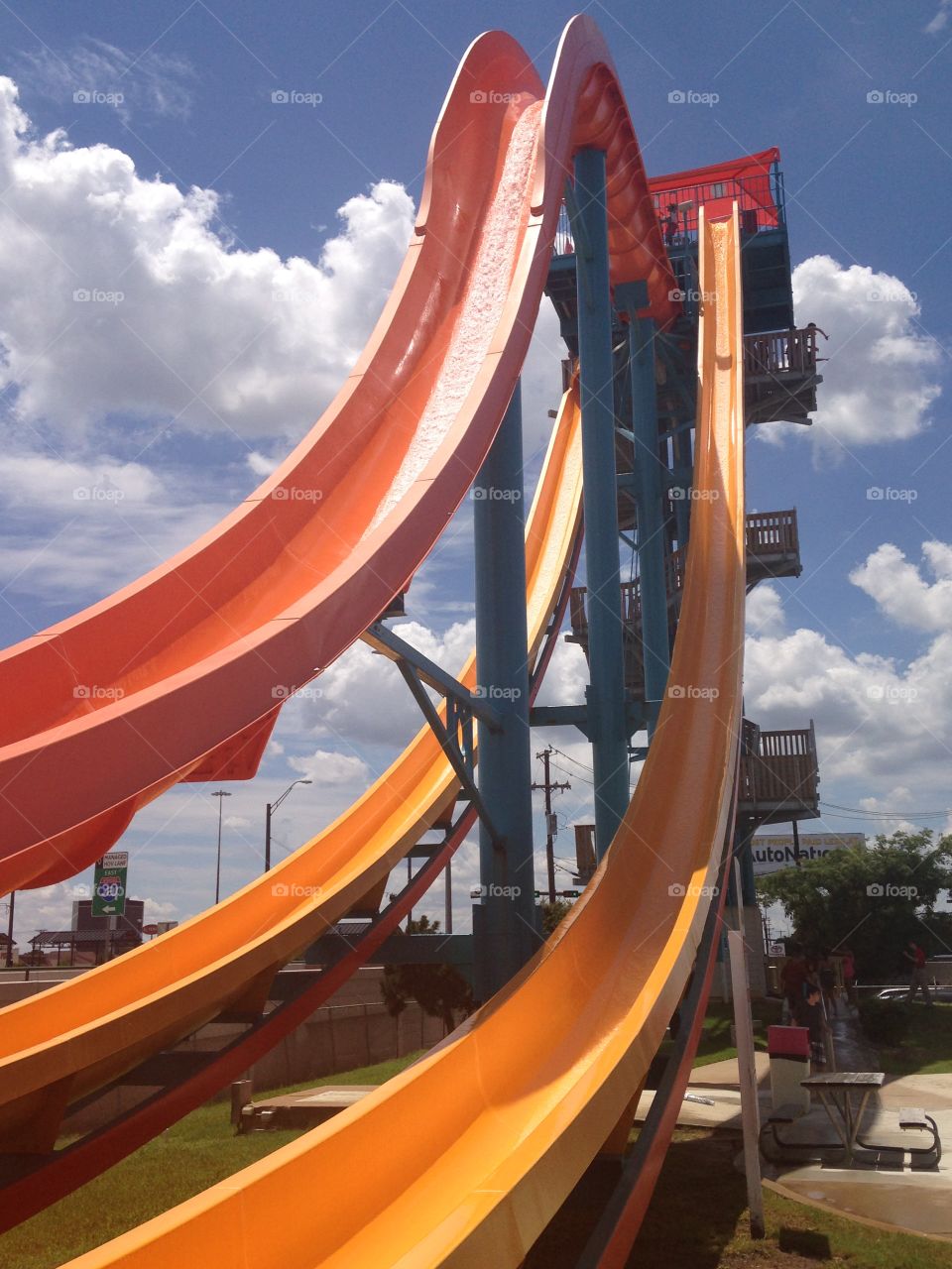 Not gonna do it. Water park slides at hurricane harbor