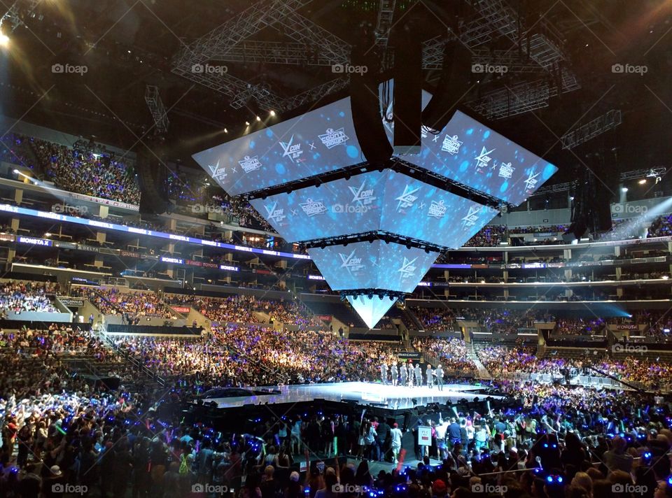 KCON Concert at Staples Center. Attended our first KPOP (Korean Pop) concert to watch famous performers like Monster X, Sistar, Super Junior, and GOT7