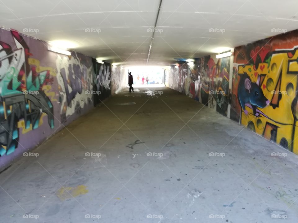 The tunnel is my canvas