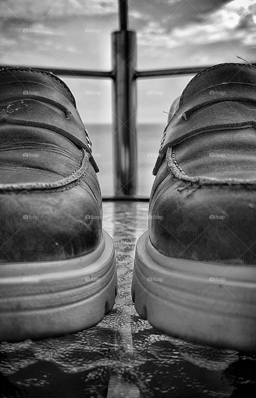 Pair of shoes in BW