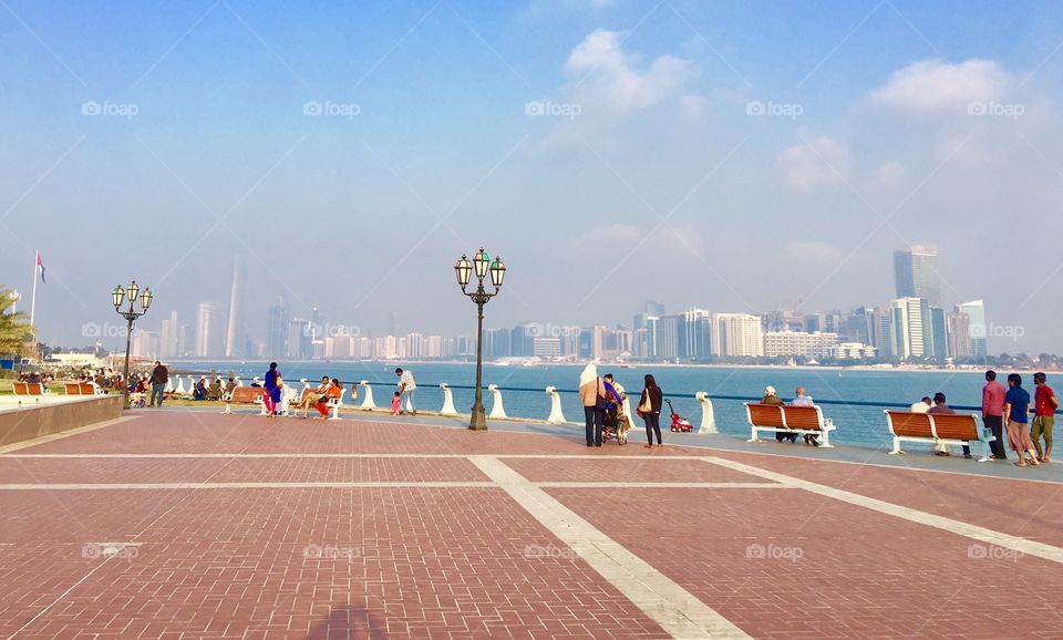Abudhabi city view from marina area