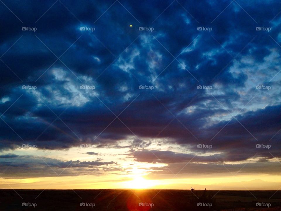 Dropping Through Blue Clouds