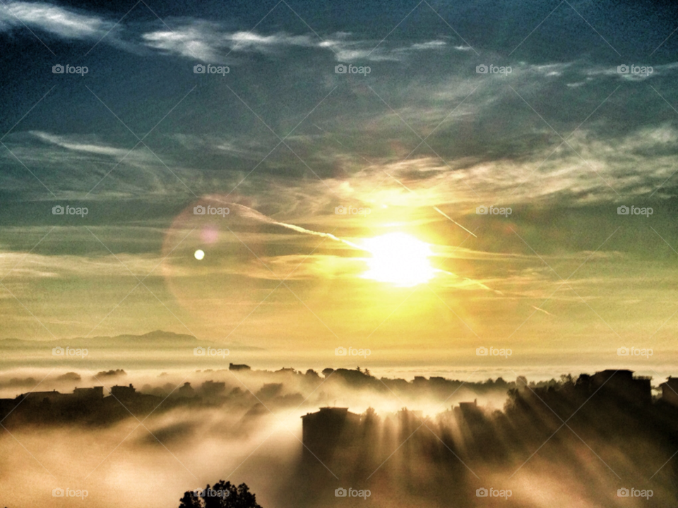morlupo italy sky sunrise fog by carthe