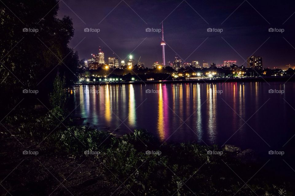 Toronto at night