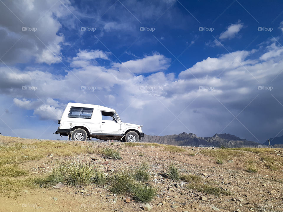 gypsy on the top of hill