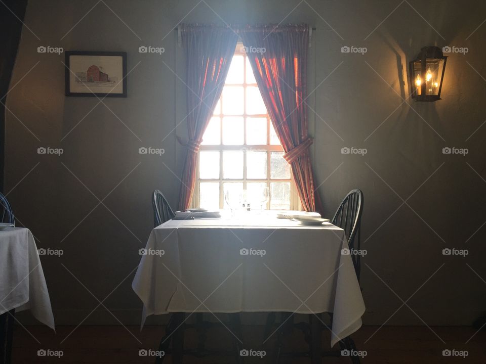 Table at the window 