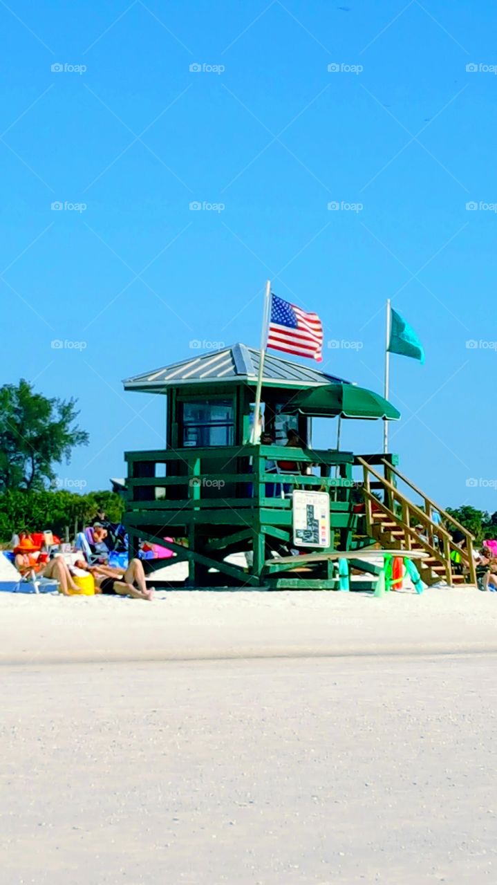life guard house in Florida