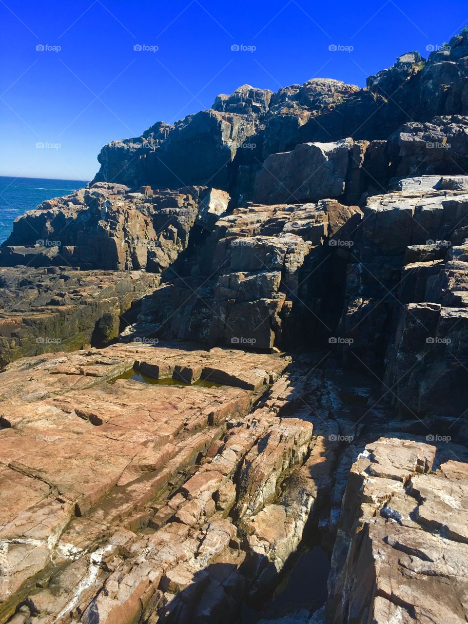 Rock formations Bar Harbor Me