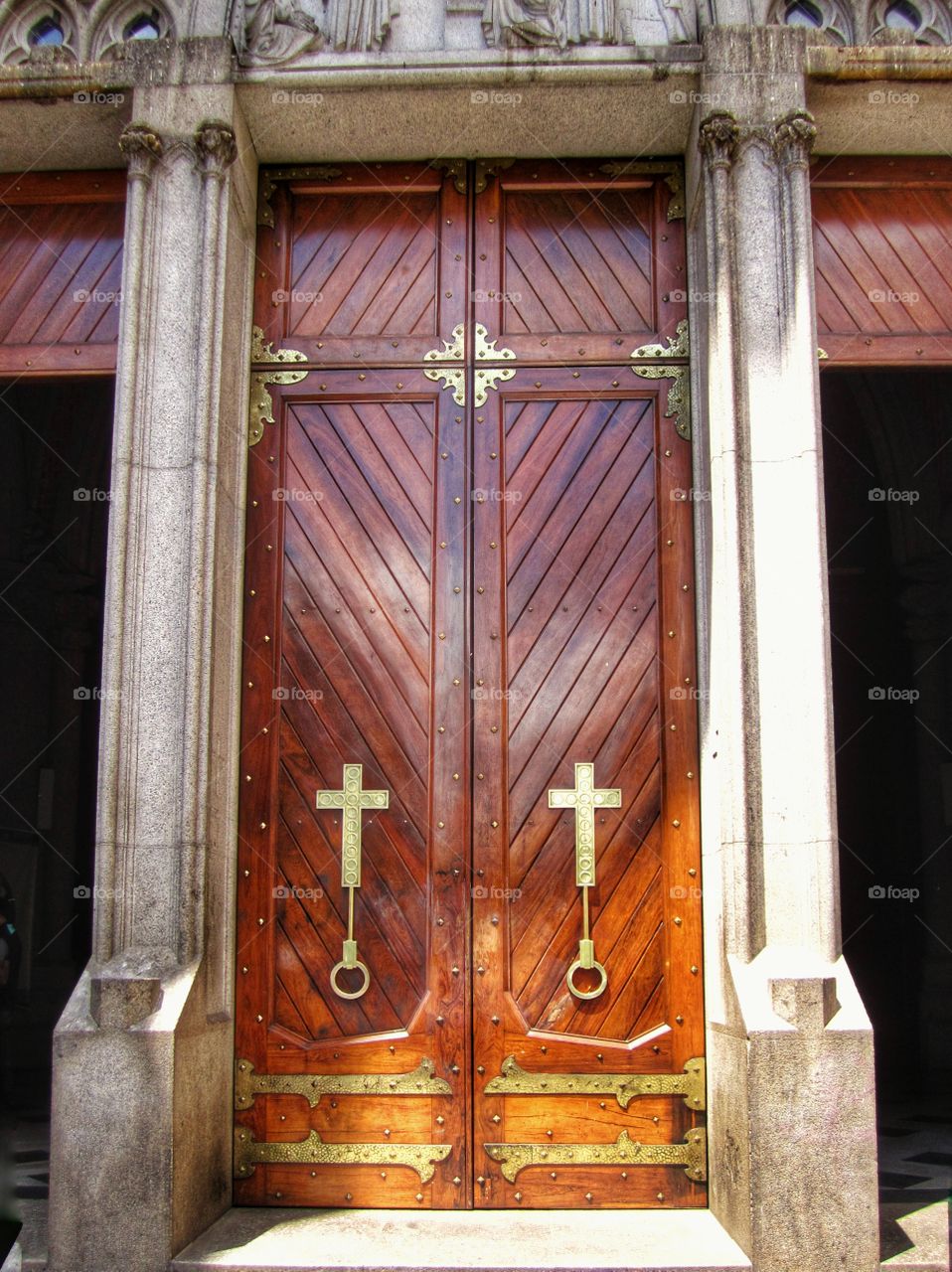 Entrance of Metropolitan Cathedral - São Paulo downtown