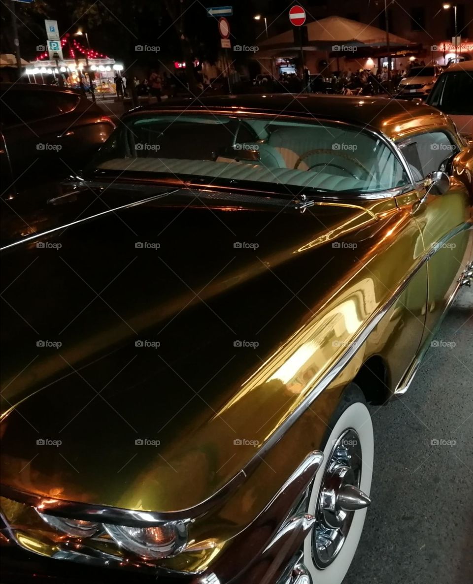 Golden car