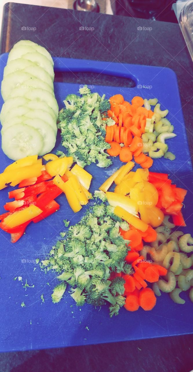Bright vegetables