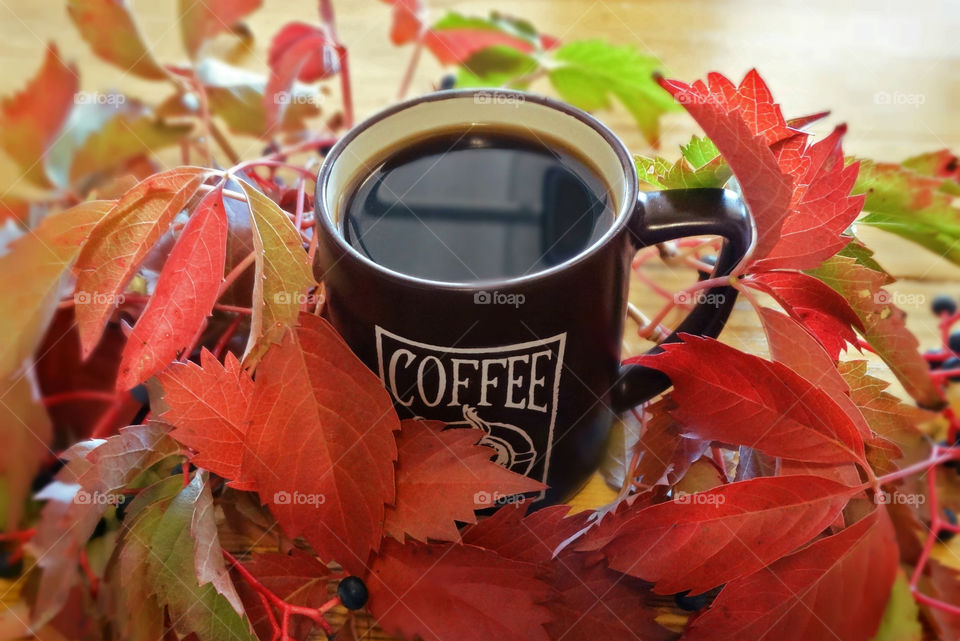 Autumn coffee time