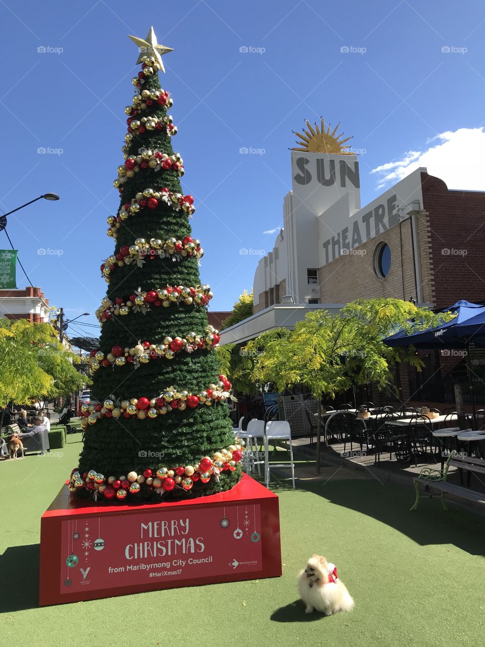 Christmas tree in Yarraville Melbourne Australia 