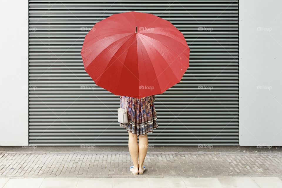 Red umbrella 