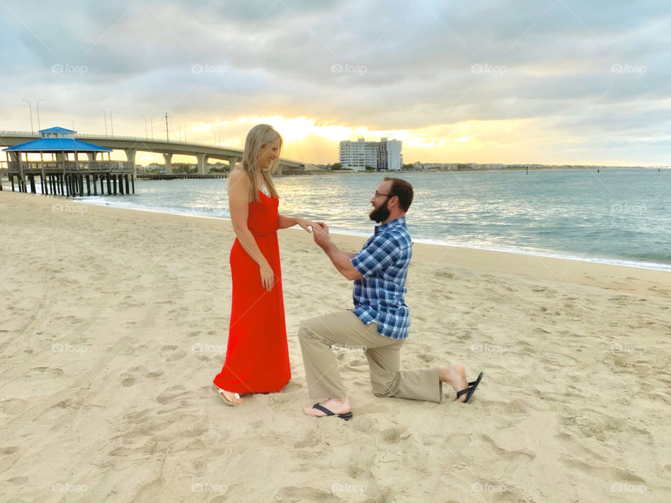 Proposal on the beach
