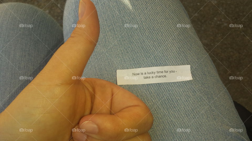 my fortune from lunch