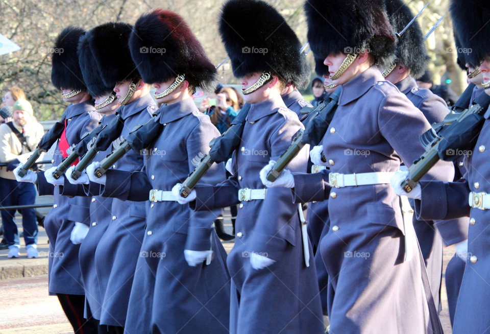 Irish Guard Quick March at Buckingham Palace