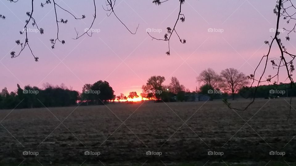 Sunrise in Marianna, Arkansas