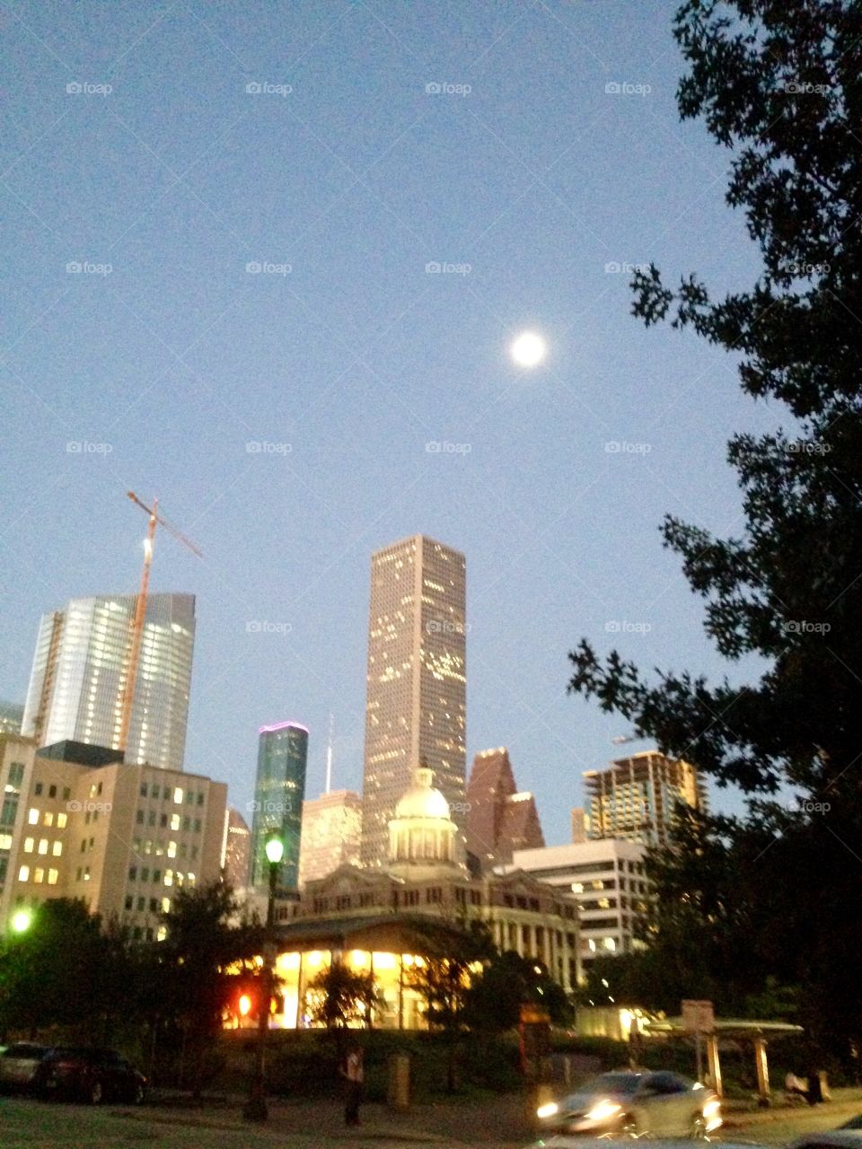 Downtown Houston on a commute