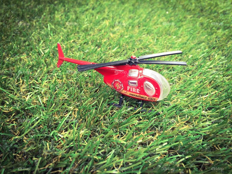 Helicopter. Toy helicopter 