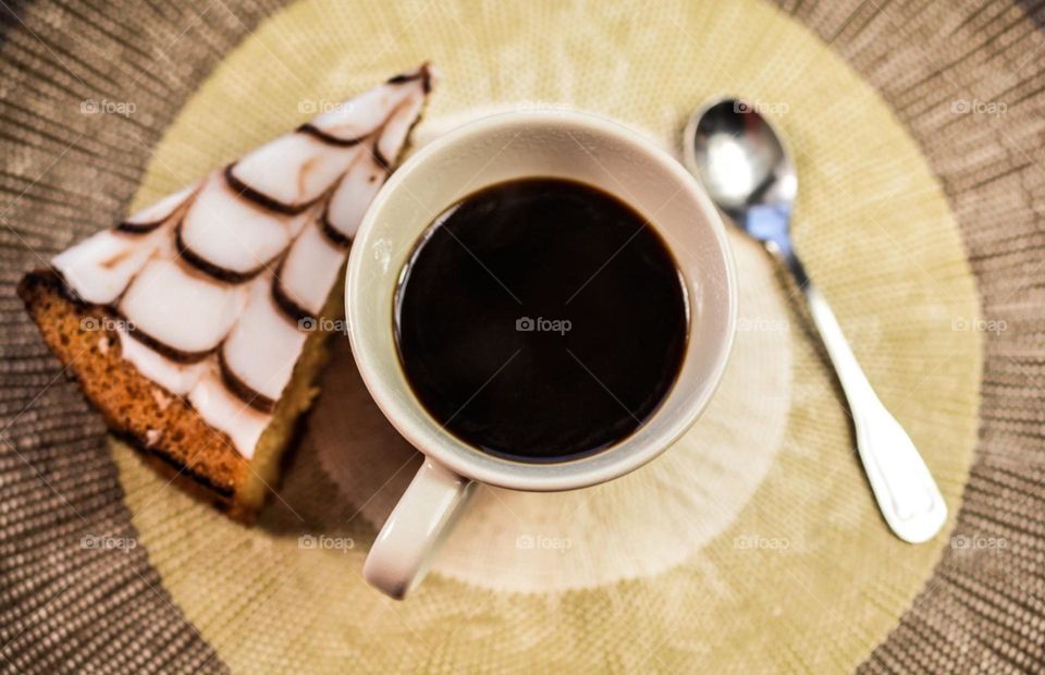 coffee with delicious cake..