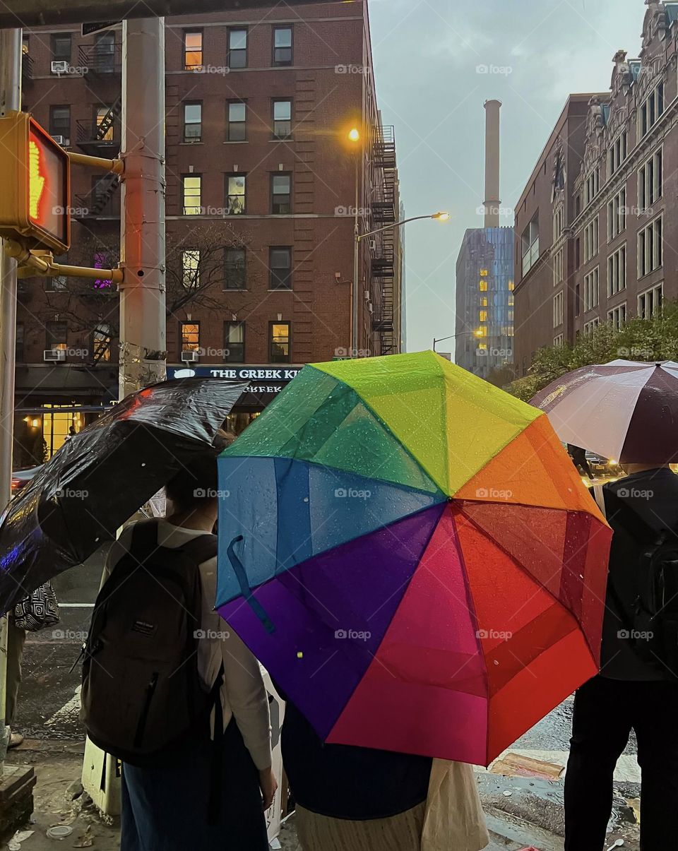 Rainbow umbrella